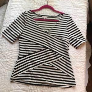 Black and white Candies top. Size L